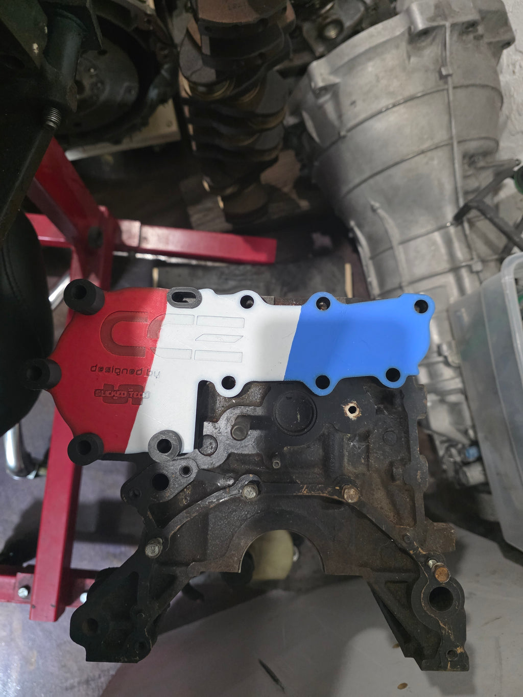 Billet Rb20/25/26 Water pump delete plate